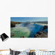 Beautiful vibrant panorama picture with a view on icelandic wate Wall Mural