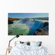 Beautiful vibrant panorama picture with a view on icelandic wate Wall Mural