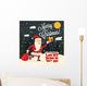 Christmas Card with Santa Wall Mural