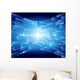 Blue Technology Abstract and