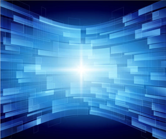Blue Technology Abstract and