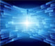 Blue Technology Abstract and