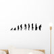 Female Aging Evolution Wall Decal