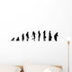 Female Aging Evolution Wall Decal