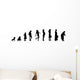 Female Aging Evolution Wall Decal