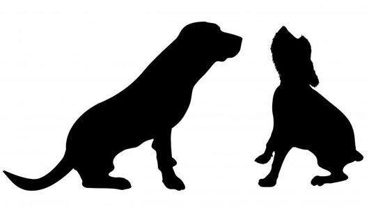 Vector Silhouette Dog