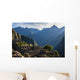 Rays of light on Machu Picchu ruins Wall Mural