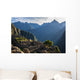 Rays of light on Machu Picchu ruins Wall Mural