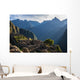 Rays of light on Machu Picchu ruins Wall Mural