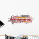 Volunteering word cloud Wall Decal