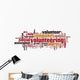 Volunteering word cloud Wall Decal