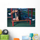 Fitness Couple on a Street Workout Wall Mural