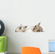 group of bunnies Wall Decal