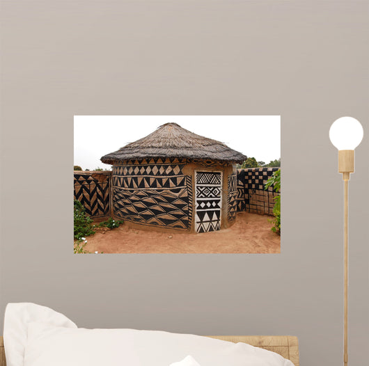 African Adobe Hut Wall Mural