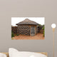 African adobe hut Wall Mural