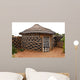 African adobe hut Wall Mural