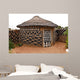 African adobe hut Wall Mural