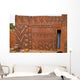 Wall with african tribal painting Wall Mural