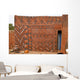 Wall with african tribal painting Wall Mural