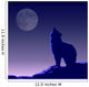 the wolf and the moon Wall Mural