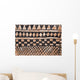 Wall with african tribal painting Wall Mural