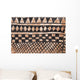 Wall with african tribal painting Wall Mural