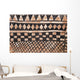 Wall with african tribal painting Wall Mural