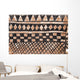 Wall with african tribal painting Wall Mural