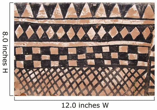 Wall with african tribal painting Wall Mural