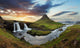Iceland Landscape with Volcano