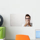 Shocked man covering his mouth with hands Wall Mural