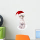 Santa Hat Cat Wall Decal
