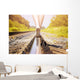 railroad rail feet Wall Mural