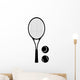Tennis Racket and ball Wall Decal