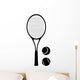 Tennis Racket and ball Wall Decal