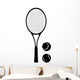Tennis Racket and ball Wall Decal
