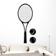 Tennis Racket and ball Wall Decal
