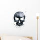 Watercolor skull Wall Decal