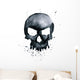 Watercolor skull Wall Decal