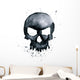 Watercolor skull Wall Decal
