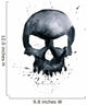 Watercolor skull Wall Decal