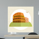 Rome Colosseum Icon Flat