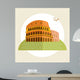 Rome Colosseum Icon Flat