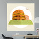 Rome Colosseum Icon Flat