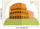Rome Colosseum Icon Flat