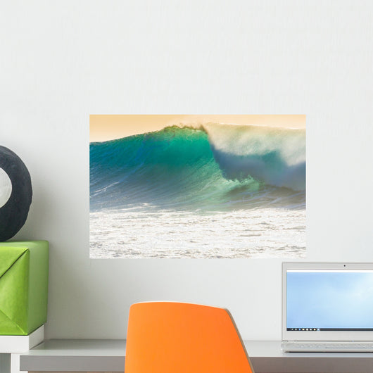 Waves breaking on the shore of Madeira Wall Mural