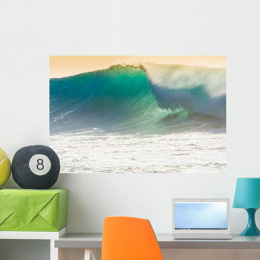 Waves breaking on the shore of Madeira Wall Mural