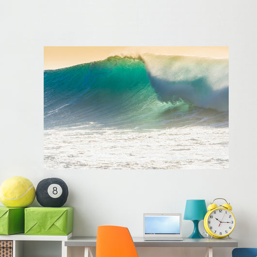 Waves breaking on the shore of Madeira Wall Mural