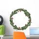 Floral Christmas wreath Wall Decal