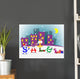 Fun cartoon letters announcing discount. Vector eps 10 Wall Mural